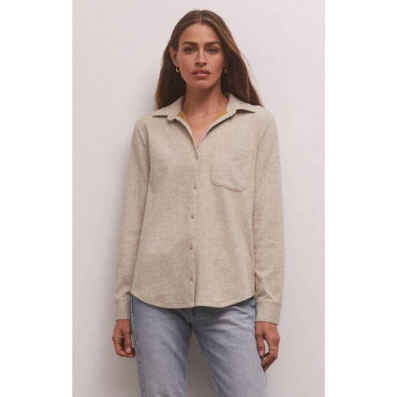 Z SUPPLY Tops - NEW Z SUPPLY zenith shirt in heather oat